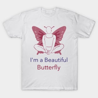 Yoga I'm a Beautiful Butterfly T-Shirt